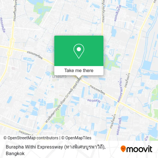 Burapha Withi Expressway (ทางพิเศษบูรพาวิถี) map
