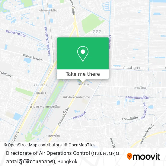 Directorate of Air Operations Control (กรมควบคุมการปฏิบัติทางอากาศ) map