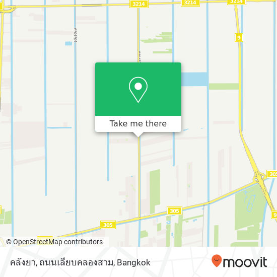 คลังยา, ถนนเลียบคลองสาม map