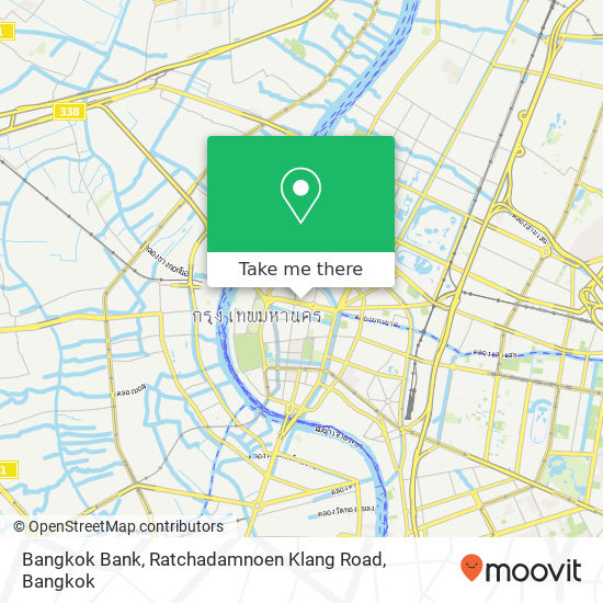 Bangkok Bank, Ratchadamnoen Klang Road map