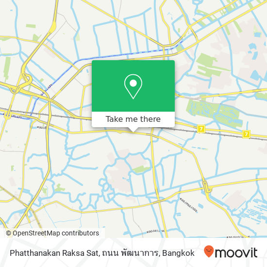 Phatthanakan Raksa Sat, ถนน พัฒนาการ map