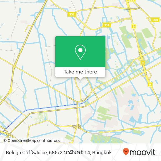 Beluga Coff&Juice, 685 / 2 นวมินทร์ 14 map