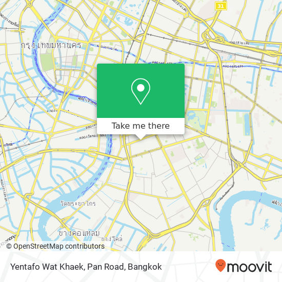 Yentafo Wat Khaek, Pan Road map