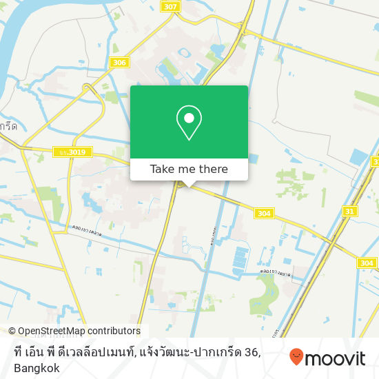 ที เอ็น พี ดีเวลล็อปเมนท์, แจ้งวัฒนะ-ปากเกร็ด 36 map