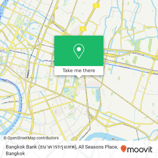 Bangkok Bank (ธนาคารกรุงเทพ), All Seasons Place map