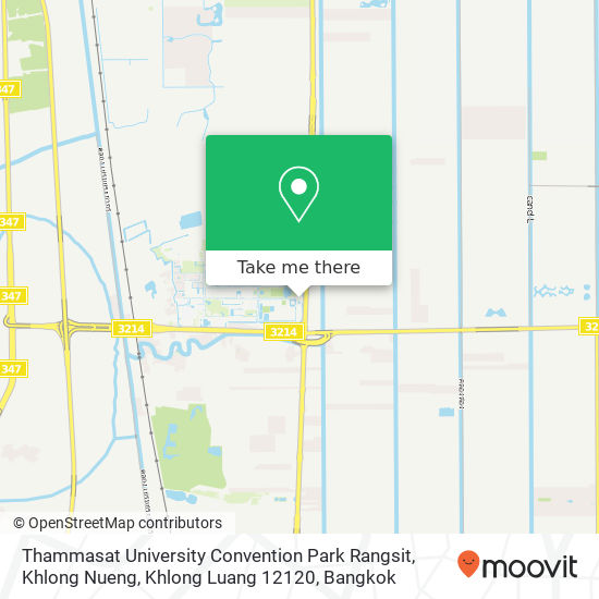 Thammasat University Convention Park Rangsit, Khlong Nueng, Khlong Luang 12120 map