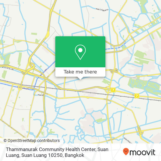 Thammanurak Community Health Center, Suan Luang, Suan Luang 10250 map