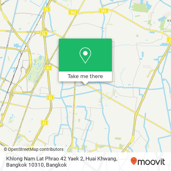 Khlong Nam Lat Phrao 42 Yaek 2, Huai Khwang, Bangkok 10310 map