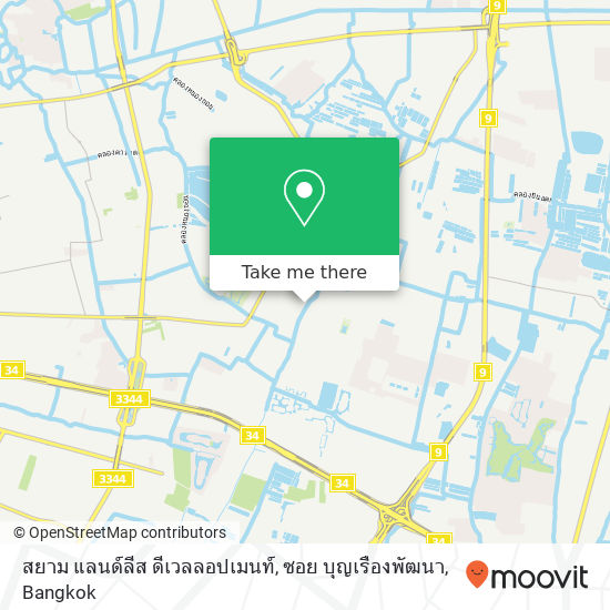 สยาม แลนด์ลีส ดีเวลลอปเมนท์, ซอย บุญเรืองพัฒนา map