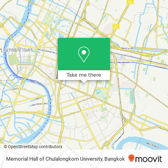 Memorial Hall of Chulalongkorn University map