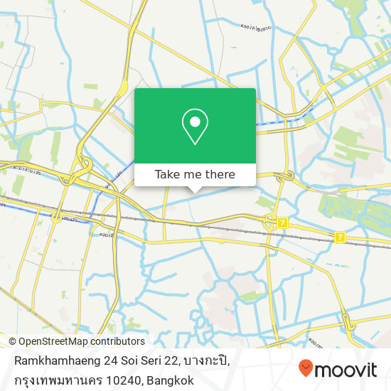 Ramkhamhaeng 24 Soi Seri 22, บางกะปิ, กรุงเทพมหานคร 10240 map