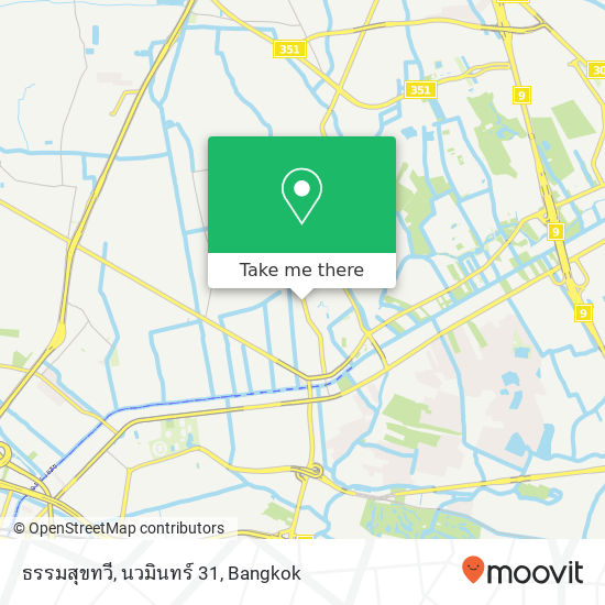 ธรรมสุขทวี, นวมินทร์ 31 map