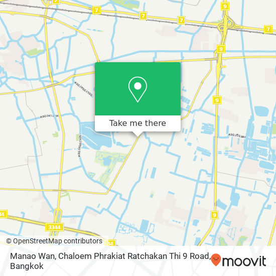 Manao Wan, Chaloem Phrakiat Ratchakan Thi 9 Road map