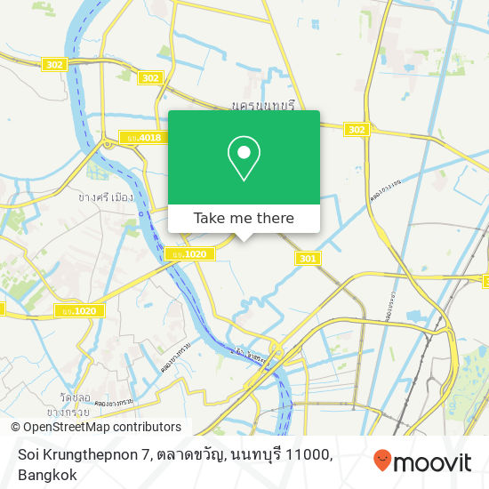 Soi Krungthepnon 7, ตลาดขวัญ, นนทบุรี 11000 map