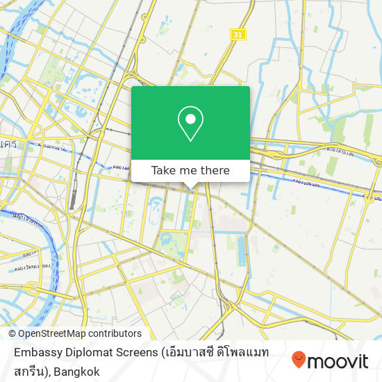 Embassy Diplomat Screens (เอ็มบาสซี ดิโพลแมทสกรีน) map