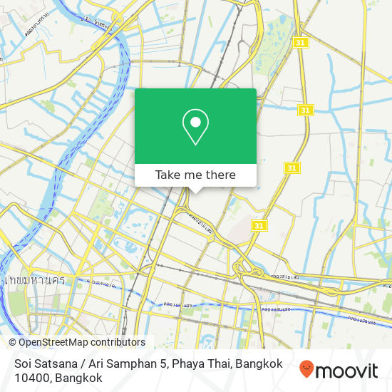 Soi Satsana / Ari Samphan 5, Phaya Thai, Bangkok 10400 map