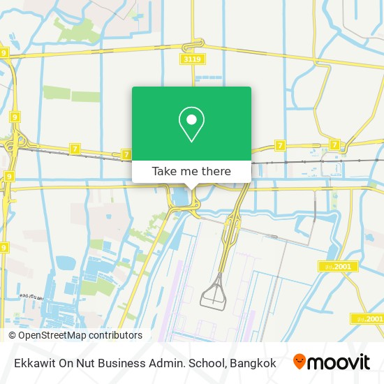 Ekkawit On Nut Business Admin. School map