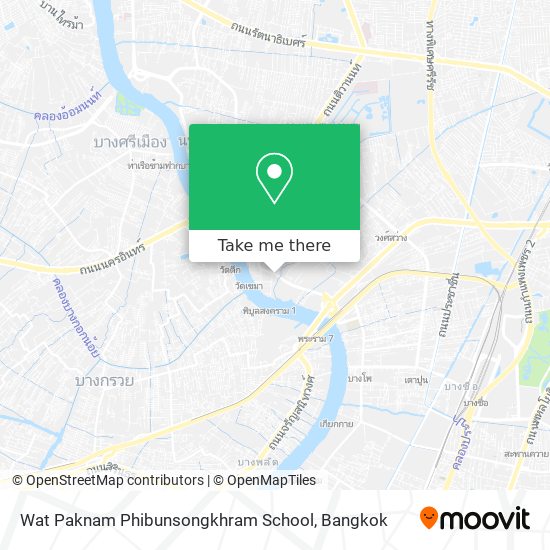 Wat Paknam Phibunsongkhram School map