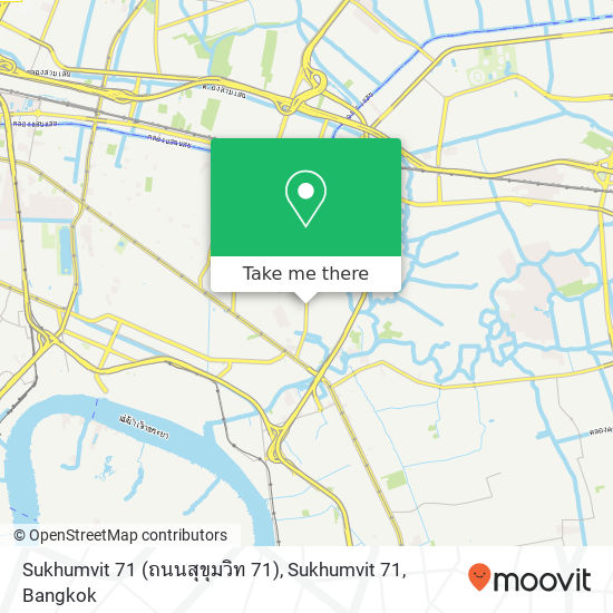 Sukhumvit 71 (ถนนสุขุมวิท 71), Sukhumvit 71 map