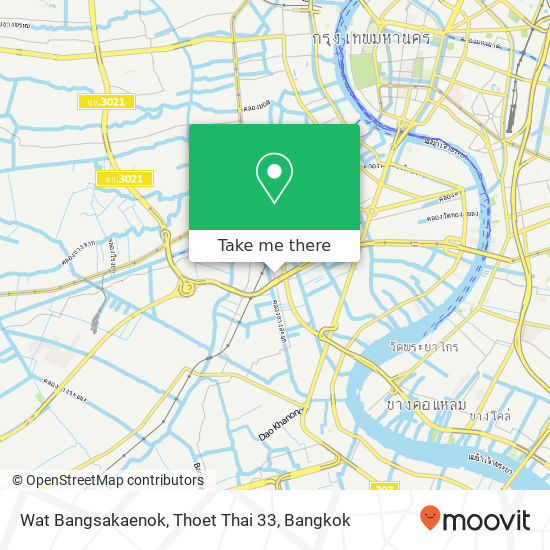 Wat Bangsakaenok, Thoet Thai 33 map