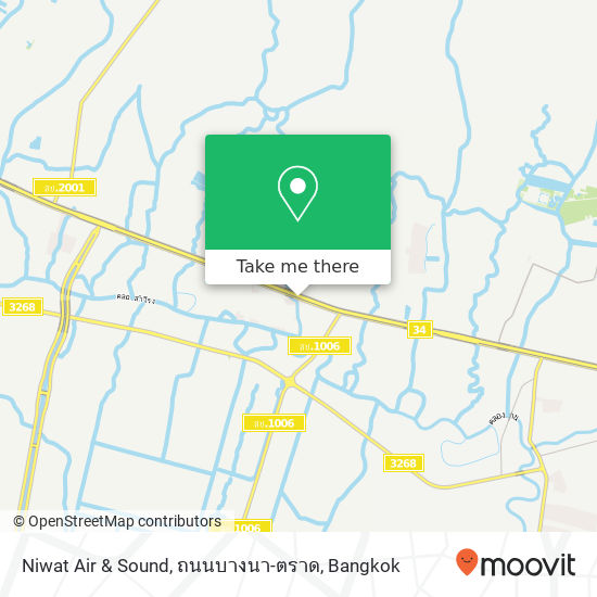 Niwat Air & Sound, ถนนบางนา-ตราด map