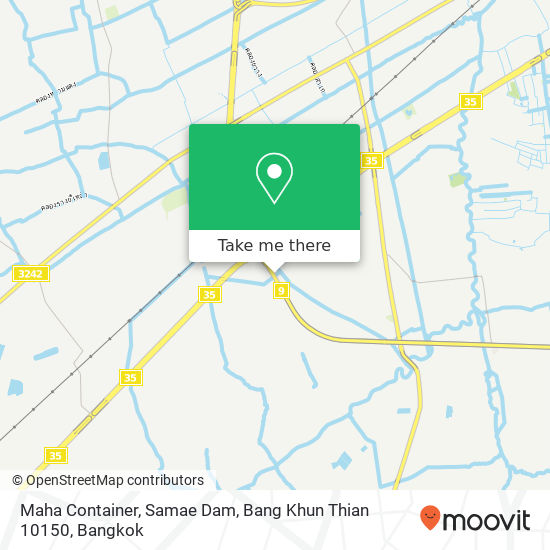 Maha Container, Samae Dam, Bang Khun Thian 10150 map
