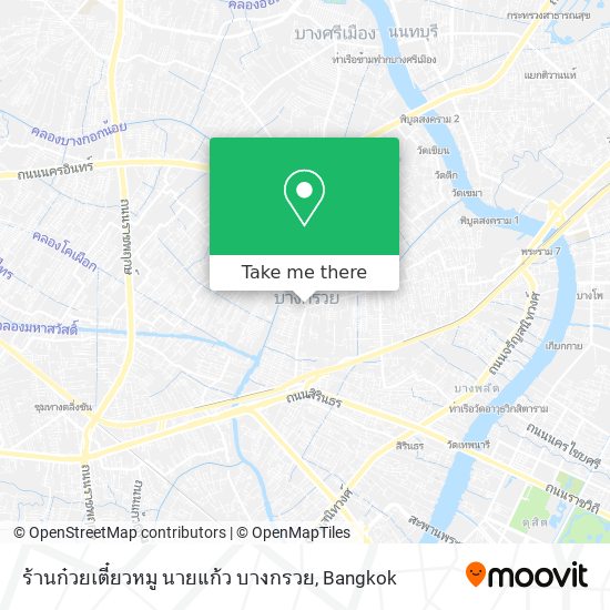 ร้านก๋วยเตี๋ยวหมู นายแก้ว บางกรวย map