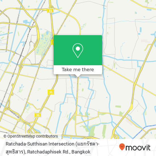 Ratchada-Sutthisan Intersection (แยกรัชดา-สุทธิสาร), Ratchadaphisek Rd. map