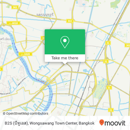 B2S (บีทูเอส), Wongsawang Town Center map