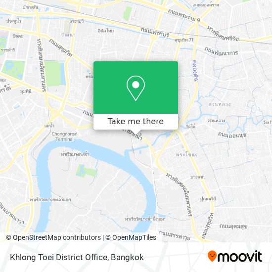 Khlong Toei District Office map