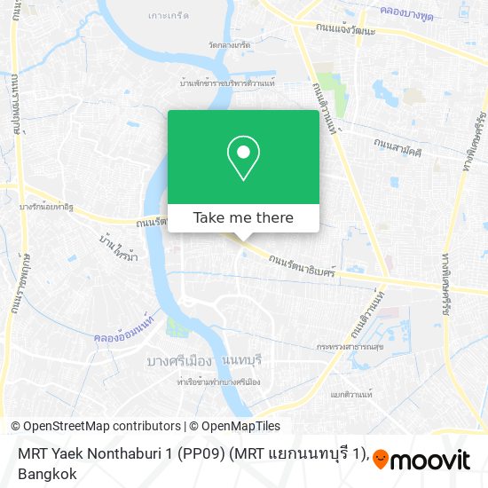 MRT Yaek Nonthaburi 1 (PP09) (MRT แยกนนทบุรี 1) map