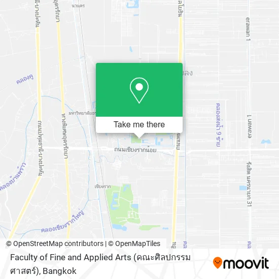 Faculty of Fine and Applied Arts (คณะศิลปกรรมศาสตร์) map