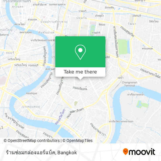 ร้านซ่อมกล่องแอร์แบ็ค map