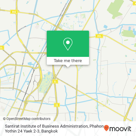 Santirat Institute of Business Administration, Phahon Yothin 24 Yaek 2-3 map