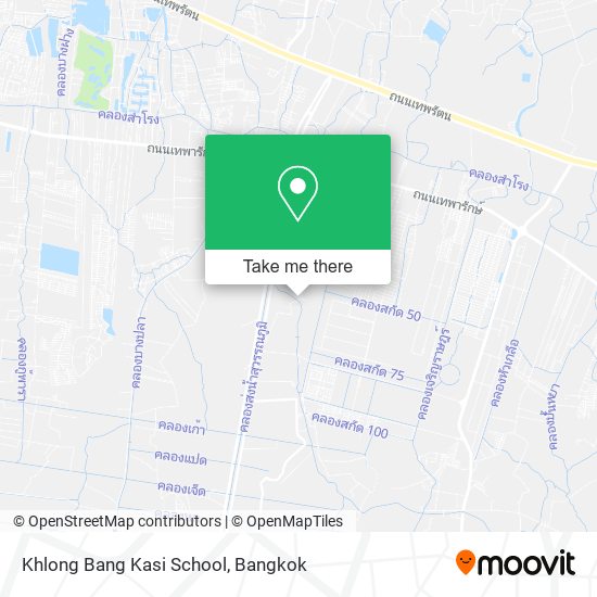 Khlong Bang Kasi School map