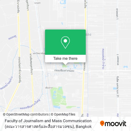 Faculty of Journalism and Mass Communication (คณะวารสารศาสตร์และสื่อสารมวลชน) map