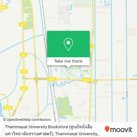 Thammasat University Bookstore (ศูนย์หนังสือมหาวิทยาลัยธรรมศาสตร์), Thammasat University map