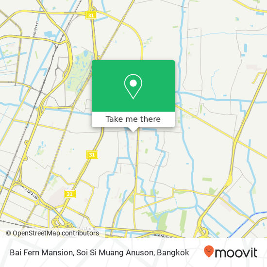 Bai Fern Mansion, Soi Si Muang Anuson map