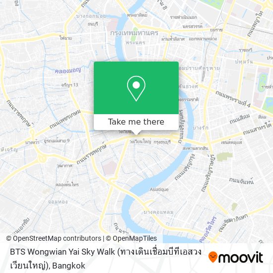 BTS Wongwian Yai Sky Walk (ทางเดินเชื่อมบีทีเอสวงเวียนใหญ่) map