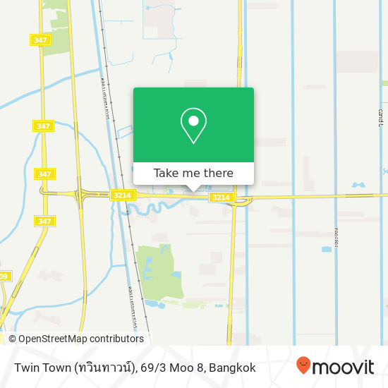 Twin Town (ทวินทาวน์), 69 / 3 Moo 8 map