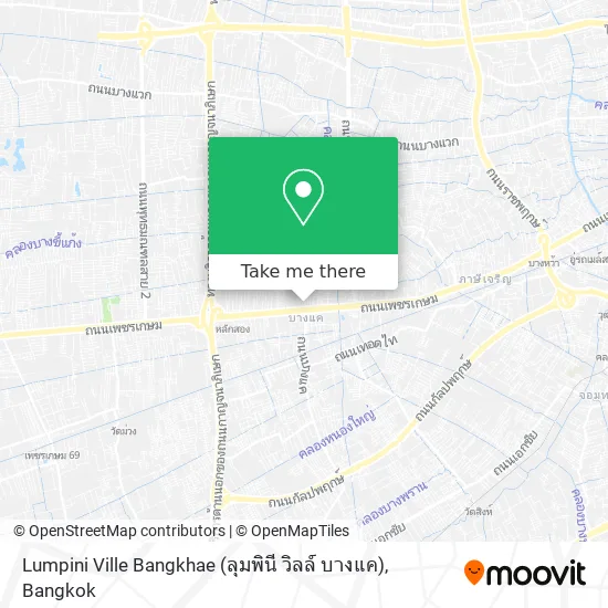 Lumpini Ville Bangkhae (ลุมพินี วิลล์ บางแค) map