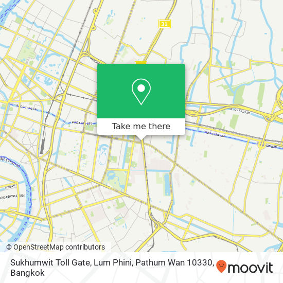 Sukhumwit Toll Gate, Lum Phini, Pathum Wan 10330 map