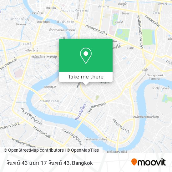 จันทน์ 43 แยก 17 จันทน์ 43 map