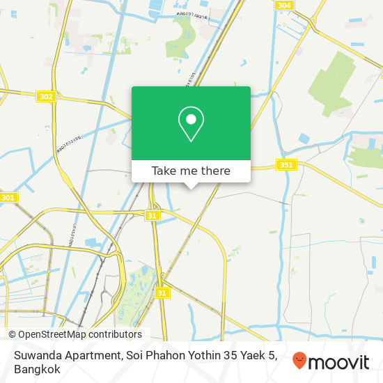 Suwanda Apartment, Soi Phahon Yothin 35 Yaek 5 map