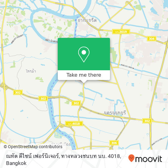 ณทัต ดีไซน์ เฟอร์นิเจอร์, ทางหลวงชนบท นบ. 4018 map