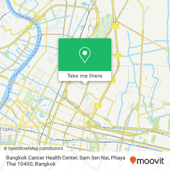 Bangkok Cancer Health Center, Sam Sen Nai, Phaya Thai 10400 map