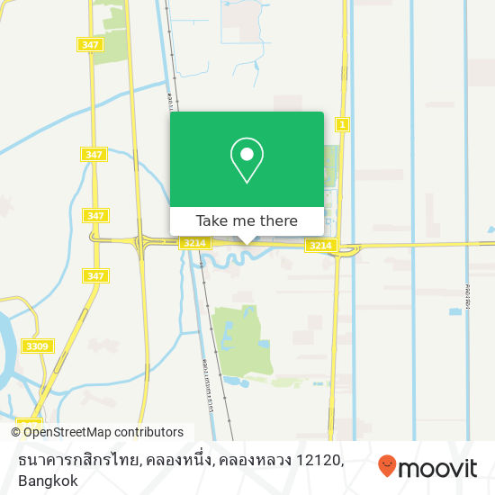 ธนาคารกสิกรไทย, คลองหนึ่ง, คลองหลวง 12120 map