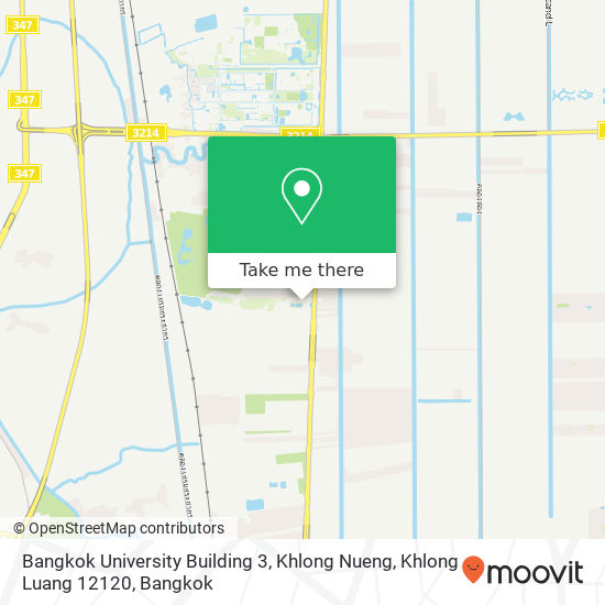 Bangkok University Building 3, Khlong Nueng, Khlong Luang 12120 map