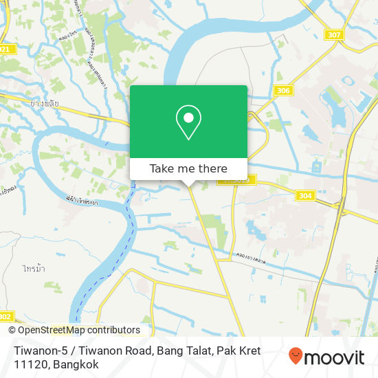 Tiwanon-5 / Tiwanon Road, Bang Talat, Pak Kret 11120 map