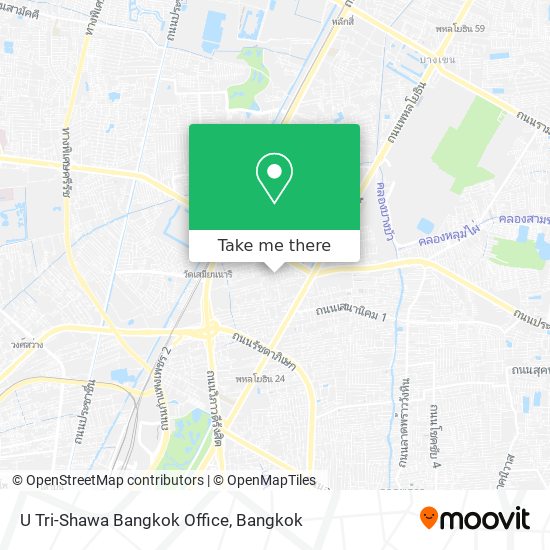 U Tri-Shawa Bangkok Office map